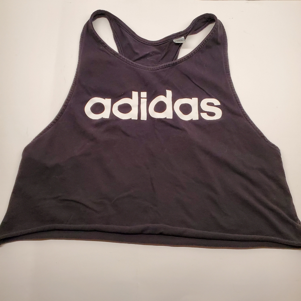 Adidas Ladies Crop Top Sleeveless - Picture 4 of 4